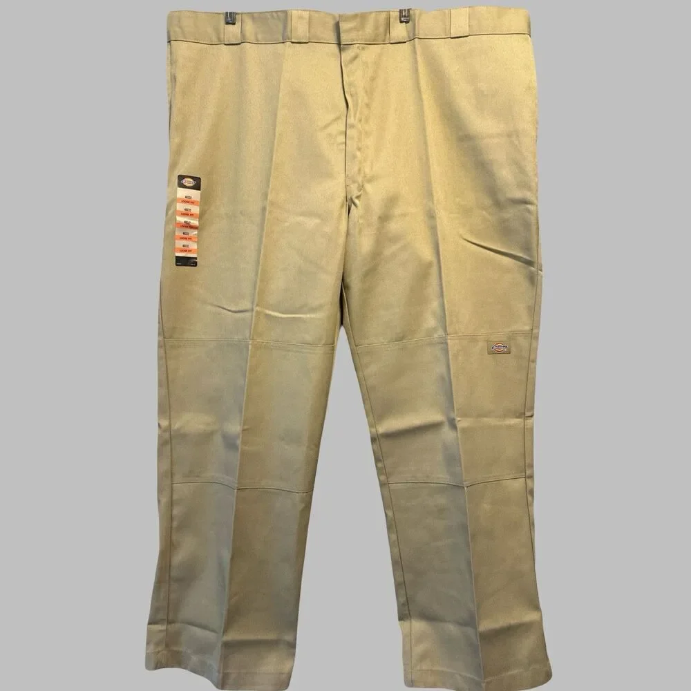 NWT Dickies Double Knee Work Pants‎ Loose Fit Mens Big & Tall Size 48x32 Khaki